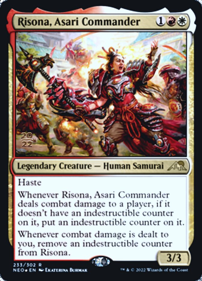 Risona, Asari Commander [Kamigawa: Neon Dynasty Prerelease Promos] | Game Grid - Logan