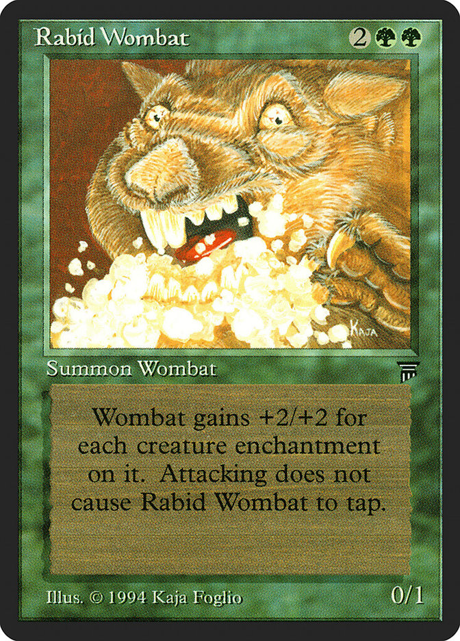 Rabid Wombat [Legends] | Game Grid - Logan