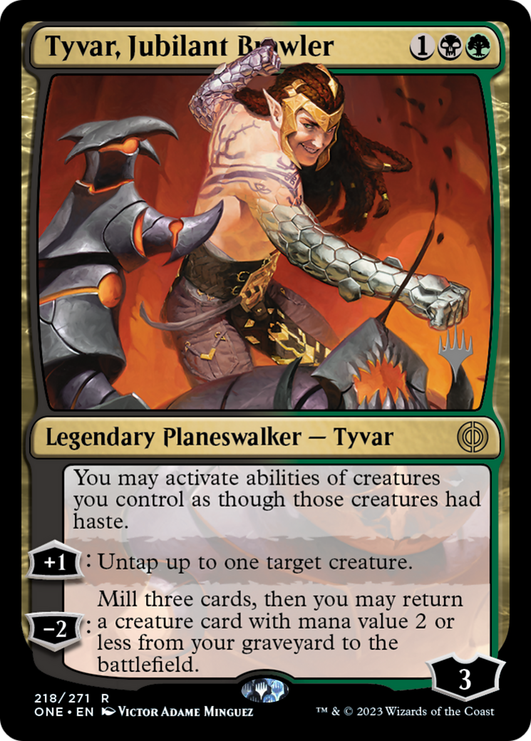 Tyvar, Jubilant Brawler (Promo Pack) [Phyrexia: All Will Be One Promos] | Game Grid - Logan