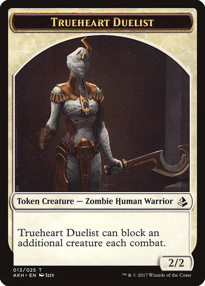 Trueheart Duelist Token [Amonkhet Tokens] | Game Grid - Logan