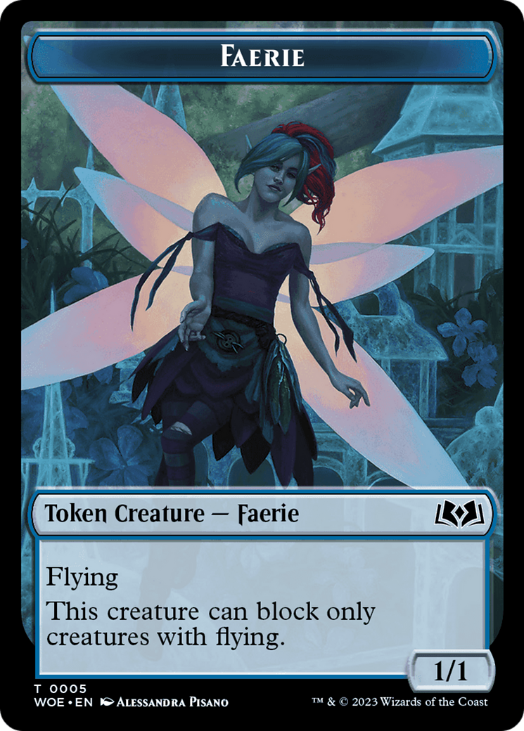 Faerie // Food (0011) Double-Sided Token [Wilds of Eldraine Tokens] | Game Grid - Logan
