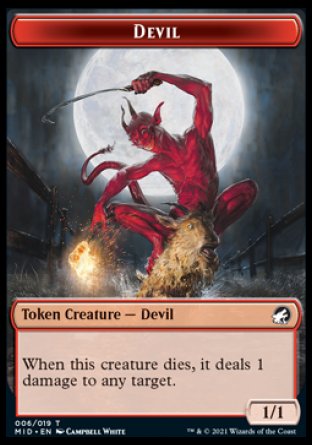 Devil Token [Innistrad: Midnight Hunt Tokens] | Game Grid - Logan