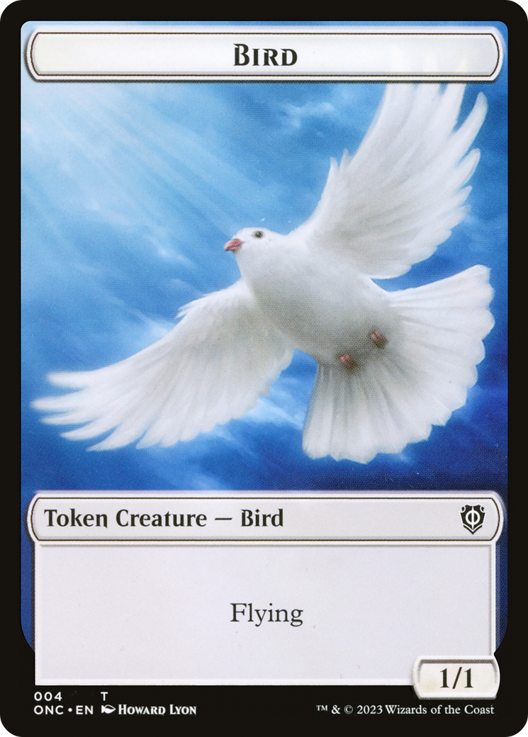 Bird // Cat Double-Sided Token [Phyrexia: All Will Be One Commander Tokens] | Game Grid - Logan