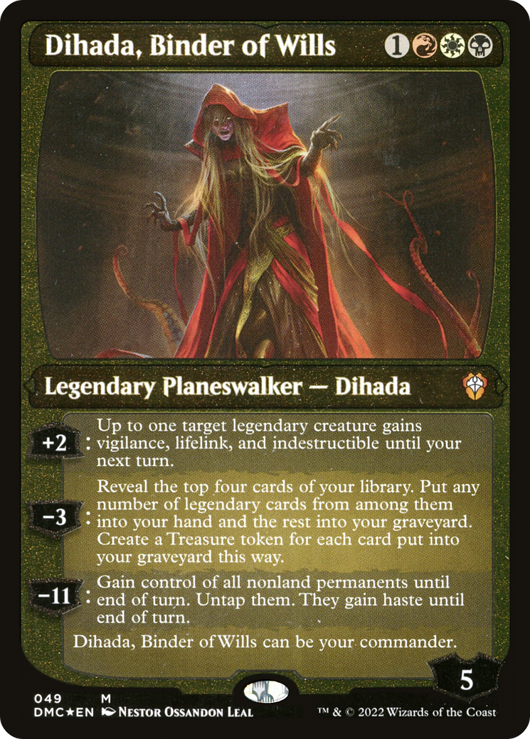 Dihada, Binder of Wills (Showcase Display Commander) [Dominaria United Commander] | Game Grid - Logan