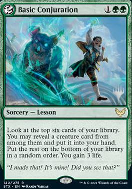 Basic Conjuration (Promo Pack) [Strixhaven: School of Mages Promos] | Game Grid - Logan