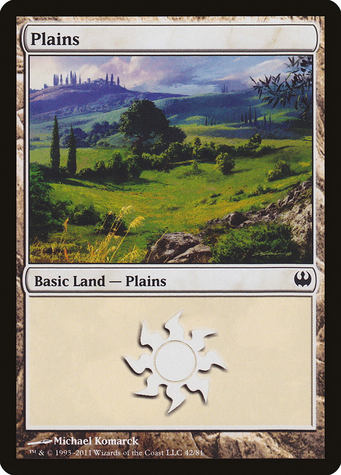 Plains (42) [Duel Decks: Knights vs. Dragons] | Game Grid - Logan