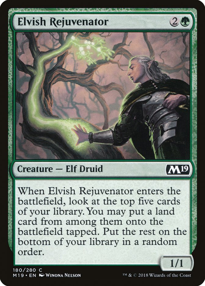 Elvish Rejuvenator [Core Set 2019] | Game Grid - Logan