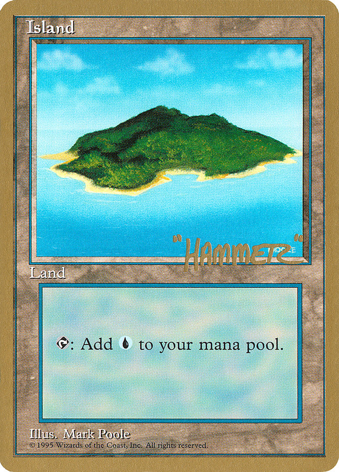 Island (shr367) (Shawn "Hammer" Regnier) [Pro Tour Collector Set] | Game Grid - Logan