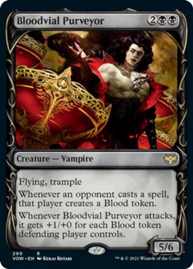 Bloodvial Purveyor (Showcase Fang Frame) [Innistrad: Crimson Vow] | Game Grid - Logan