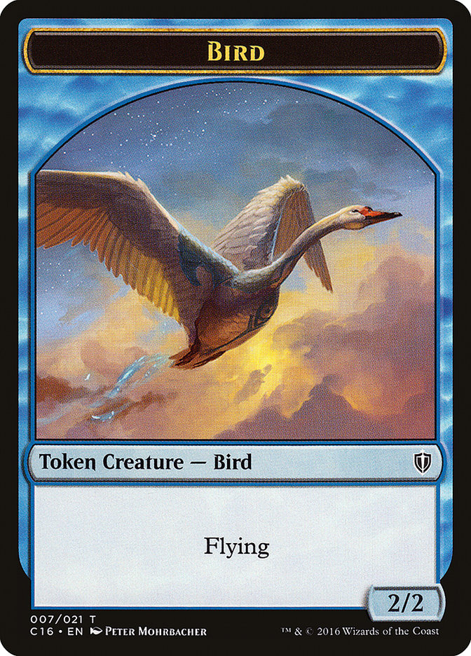 Bird Token (007/021) [Commander 2016 Tokens] | Game Grid - Logan