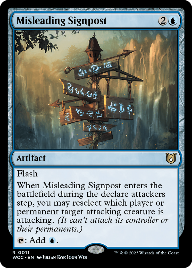 Misleading Signpost [Wilds of Eldraine Commander] | Game Grid - Logan