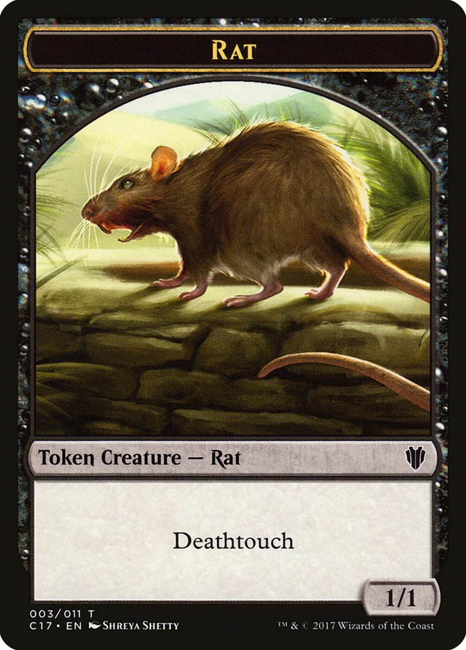 Rat Token [Commander 2017 Tokens] | Game Grid - Logan