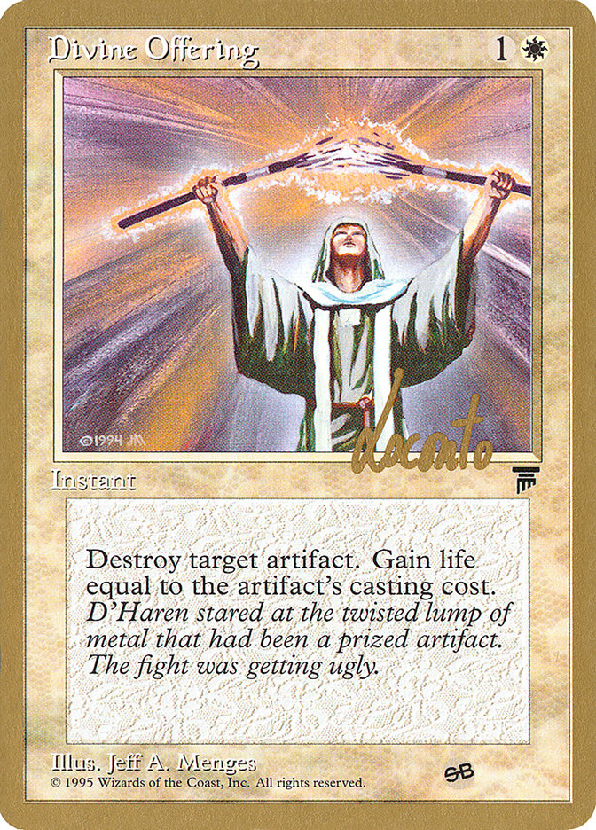 Divine Offering (Michael Loconto) (SB) [Pro Tour Collector Set] | Game Grid - Logan