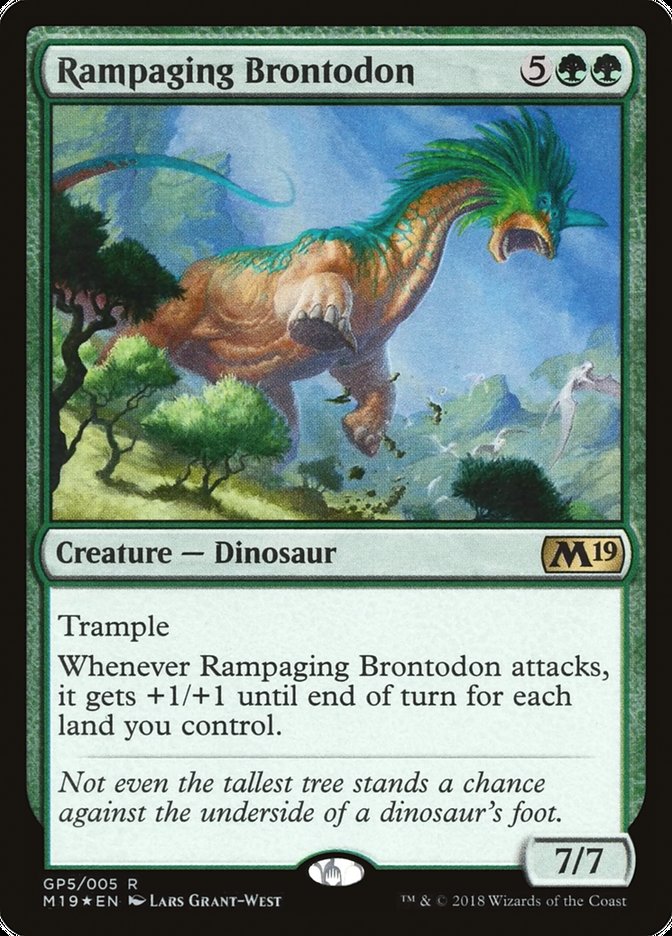 Rampaging Brontodon [Magic 2019 Gift Pack] | Game Grid - Logan