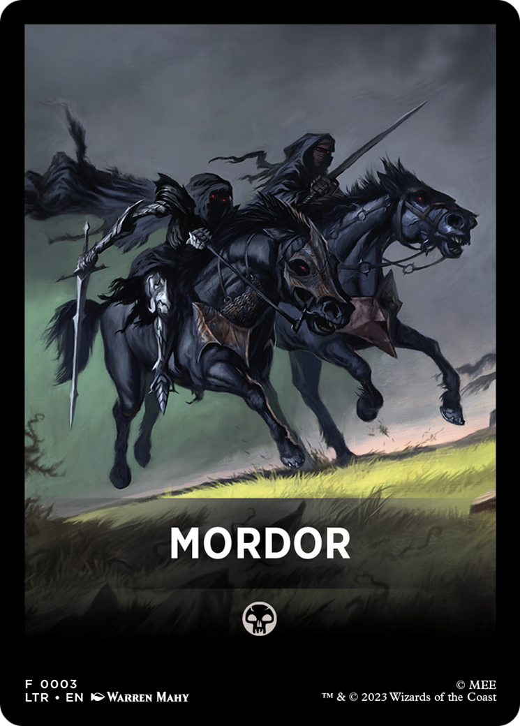 Mordor Theme Card [The Lord of the Rings: Tales of Middle-Earth Tokens] | Game Grid - Logan