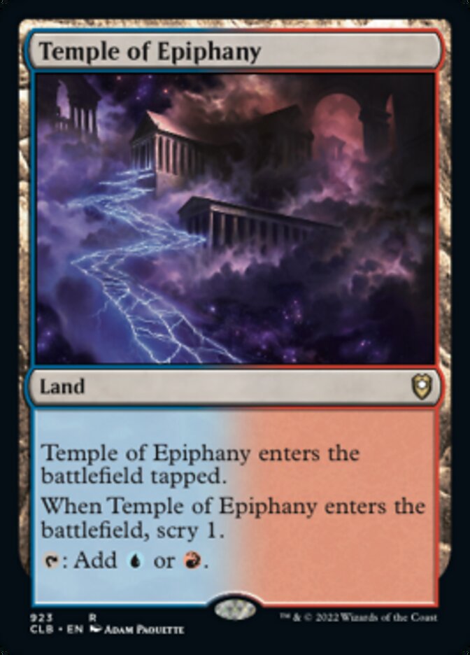 Temple of Epiphany [Commander Legends: Battle for Baldur's Gate] | Game Grid - Logan