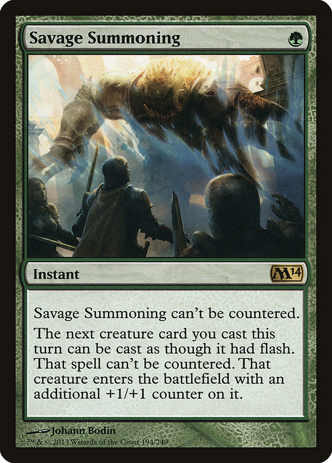 Savage Summoning [Magic 2014] | Game Grid - Logan