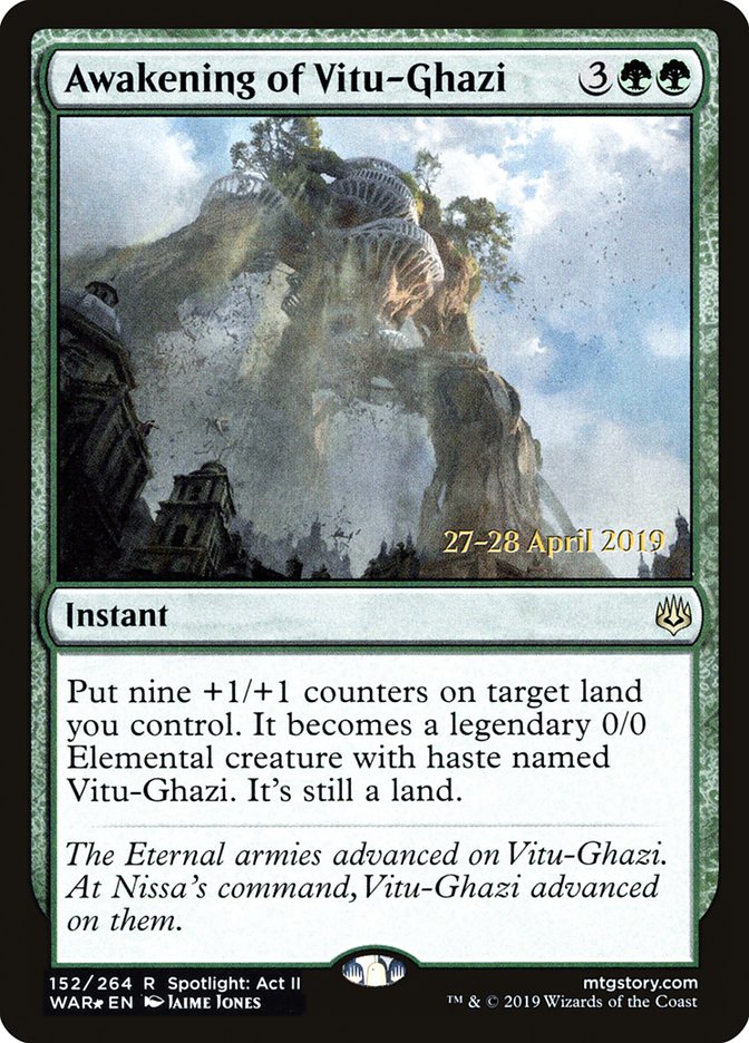 Awakening of Vitu-Ghazi [War of the Spark Prerelease Promos] | Game Grid - Logan