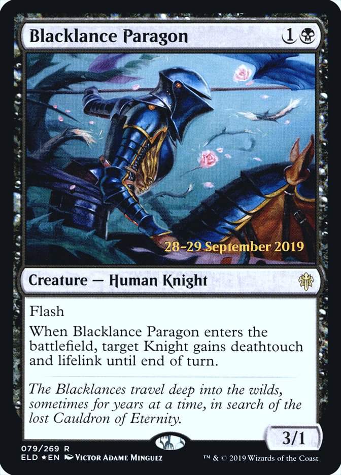 Blacklance Paragon [Throne of Eldraine Prerelease Promos] | Game Grid - Logan