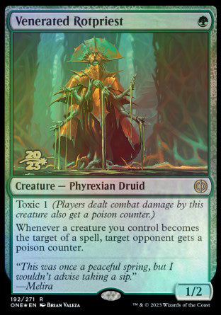Venerated Rotpriest [Phyrexia: All Will Be One Prerelease Promos] | Game Grid - Logan
