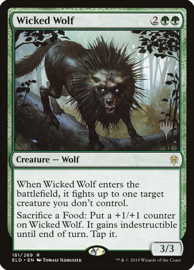 Wicked Wolf (Promo Pack) [Throne of Eldraine Promos] | Game Grid - Logan