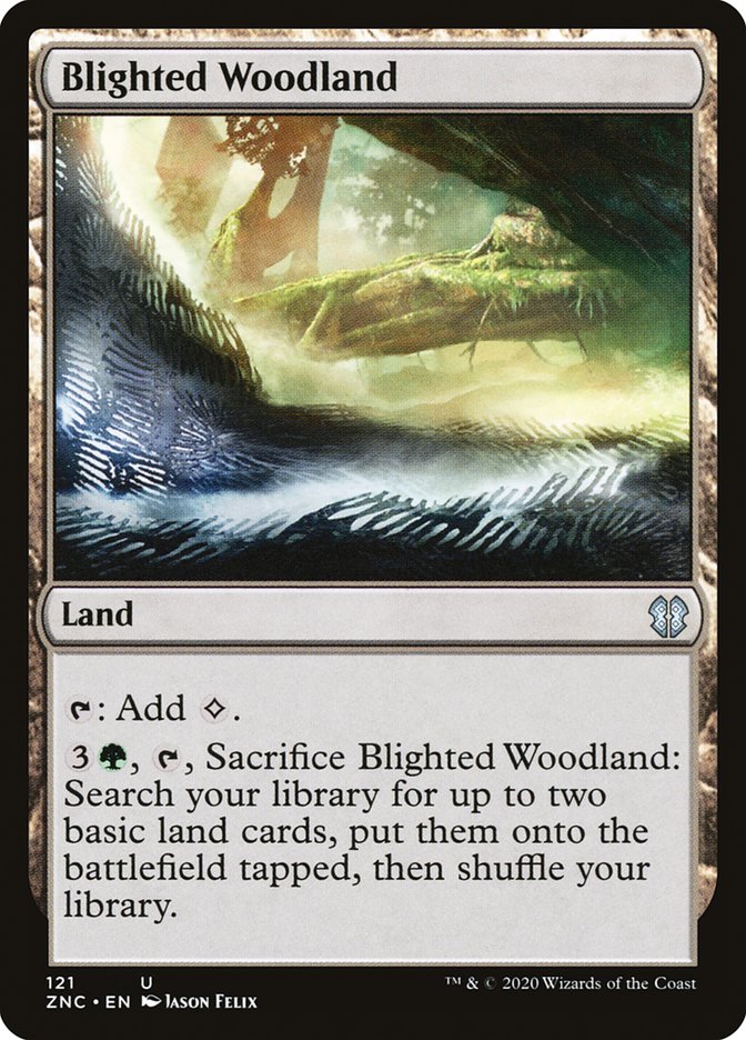 Blighted Woodland [Zendikar Rising Commander] | Game Grid - Logan