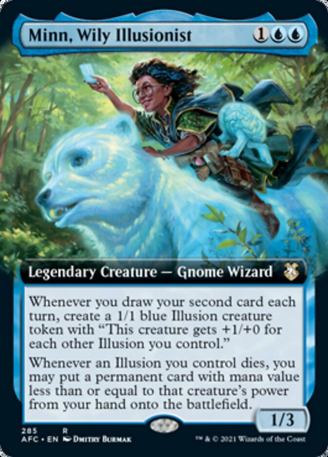 Minn, Wily Illusionist (Extended Art) [Dungeons & Dragons: Adventures in the Forgotten Realms Commander] | Game Grid - Logan