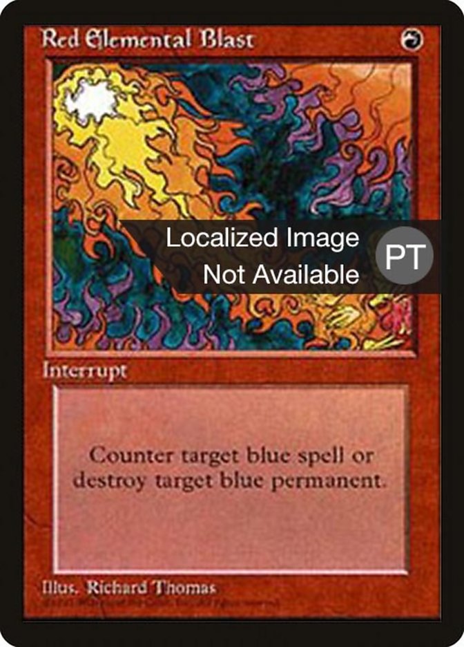 Red Elemental Blast [Fourth Edition (Foreign Black Border)] | Game Grid - Logan