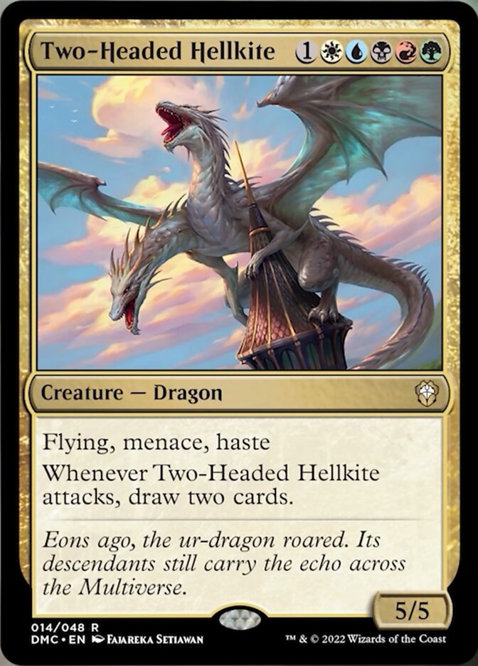 Two-Headed Hellkite [Dominaria United Commander] | Game Grid - Logan