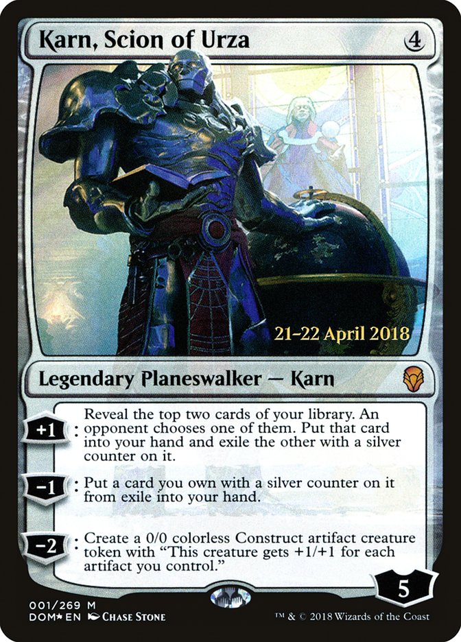 Karn, Scion of Urza [Dominaria Prerelease Promos] | Game Grid - Logan