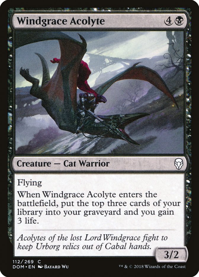 Windgrace Acolyte [Dominaria] | Game Grid - Logan