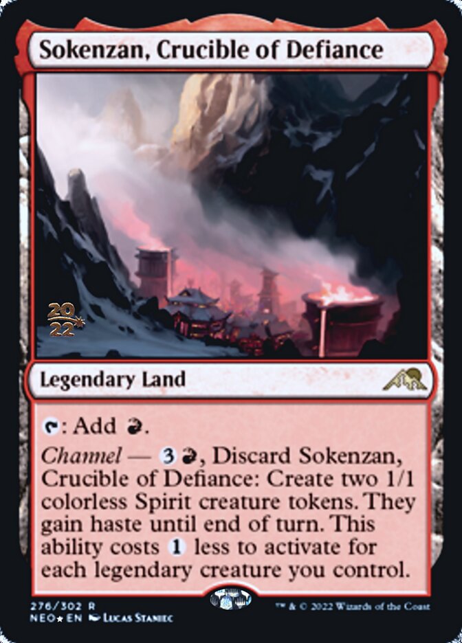 Sokenzan, Crucible of Defiance [Kamigawa: Neon Dynasty Prerelease Promos] | Game Grid - Logan