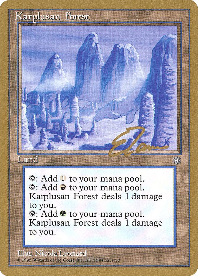 Karplusan Forest (Eric Tam) [Pro Tour Collector Set] | Game Grid - Logan