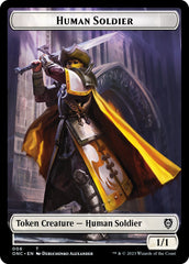 Human Soldier // Elephant Double-Sided Token [Phyrexia: All Will Be One Commander Tokens] | Game Grid - Logan