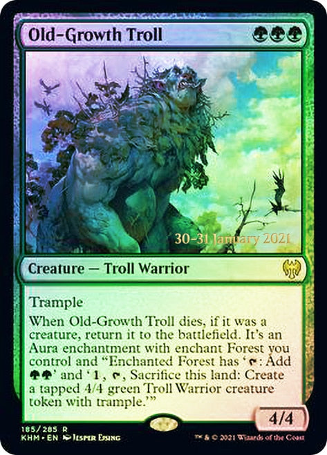 Old-Growth Troll [Kaldheim Prerelease Promos] | Game Grid - Logan