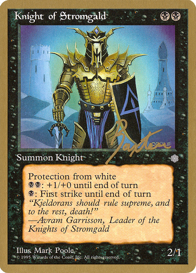 Knight of Stromgald (George Baxter) [Pro Tour Collector Set] | Game Grid - Logan