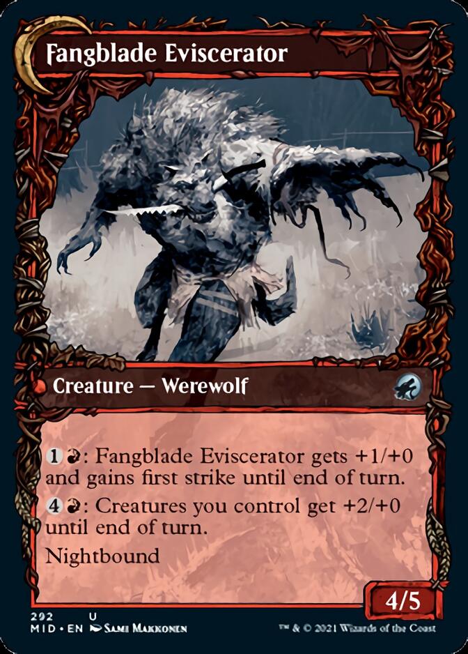Fangblade Brigand // Fangblade Eviscerator (Showcase Equinox) [Innistrad: Midnight Hunt] | Game Grid - Logan