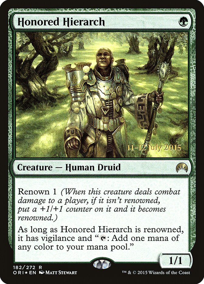 Honored Hierarch [Magic Origins Prerelease Promos] | Game Grid - Logan