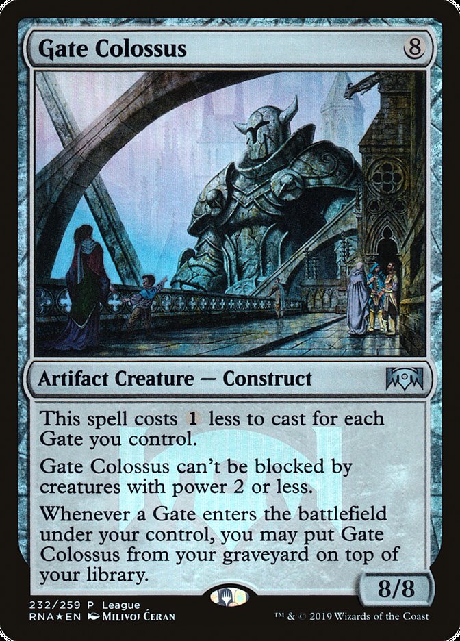 Gate Colossus (League) [Ravnica Allegiance Promos] | Game Grid - Logan