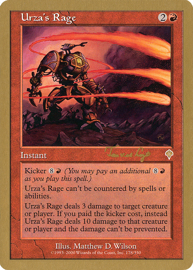 Urza's Rage (Tom van de Logt) [World Championship Decks 2001] | Game Grid - Logan