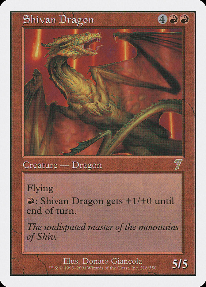 Shivan Dragon [Seventh Edition] | Game Grid - Logan