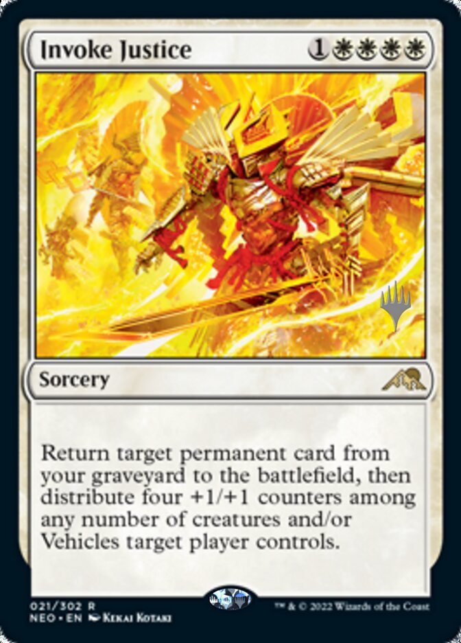 Invoke Justice (Promo Pack) [Kamigawa: Neon Dynasty Promos] | Game Grid - Logan