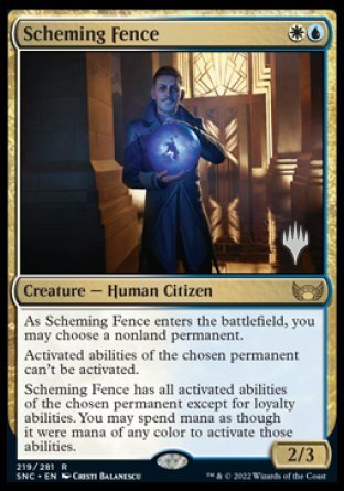 Scheming Fence (Promo Pack) [Streets of New Capenna Promos] | Game Grid - Logan