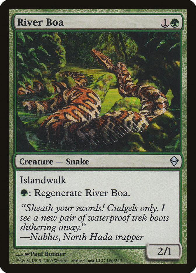 River Boa [Zendikar] | Game Grid - Logan