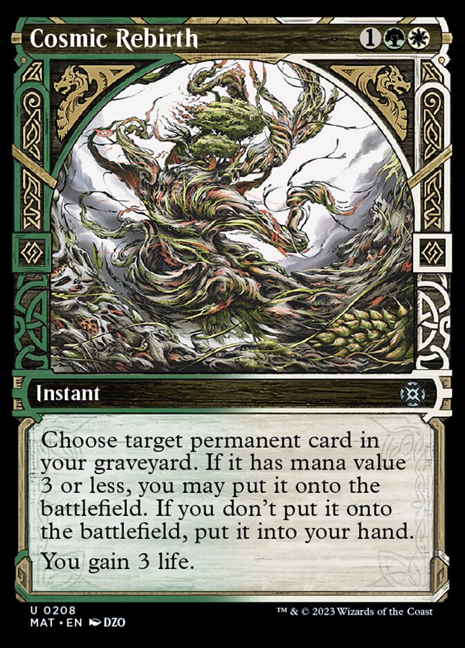 Cosmic Rebirth (Showcase Halo Foil) [March of the Machine: The Aftermath] | Game Grid - Logan