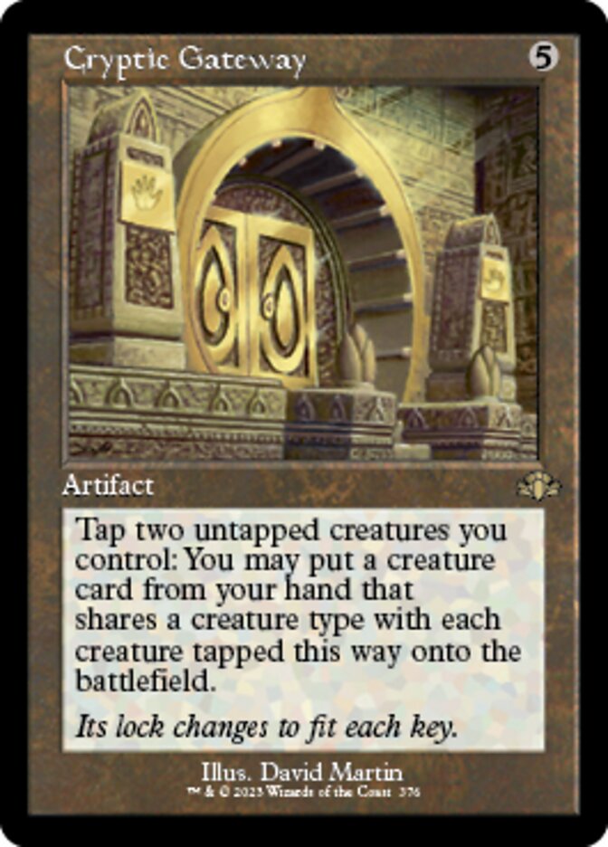 Cryptic Gateway (Retro) [Dominaria Remastered] | Game Grid - Logan
