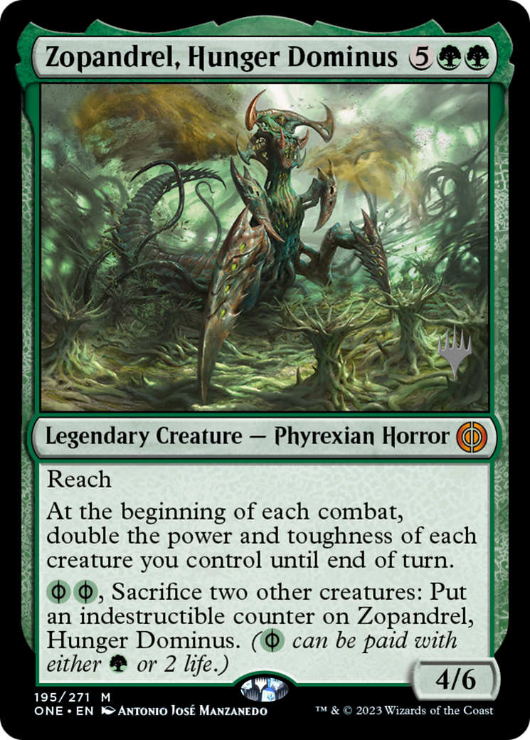 Zopandrel, Hunger Dominus (Promo Pack) [Phyrexia: All Will Be One Promos] | Game Grid - Logan