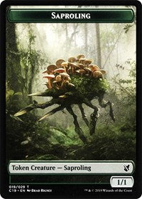 Saproling // Morph Double-Sided Token [Commander 2019 Tokens] | Game Grid - Logan