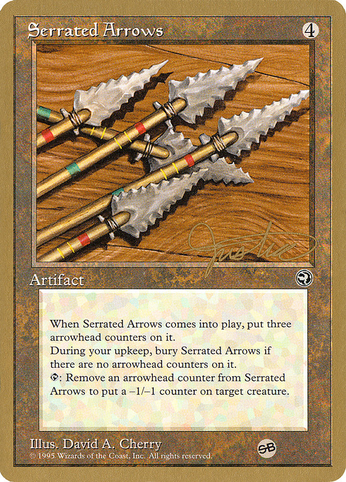 Serrated Arrows (Mark Justice) (SB) [Pro Tour Collector Set] | Game Grid - Logan