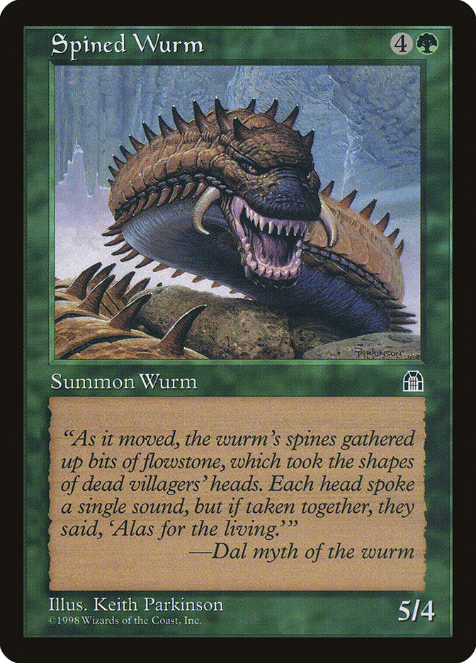 Spined Wurm [Stronghold] | Game Grid - Logan